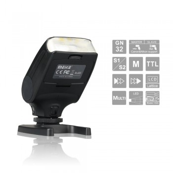 New Mini Flash Speedlite MEIKE MK320 TTL flash for Canon EOS  5DII 6D 7D 40D 50D 60D 70D 550D 600D 650D 700D 580EX 430EX Cameras