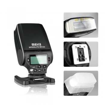 New Mini Flash Speedlite MEIKE MK320 TTL flash for Canon EOS  5DII 6D 7D 40D 50D 60D 70D 550D 600D 650D 700D 580EX 430EX Cameras