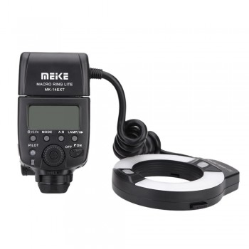 Meike MK-14EXT Macro TTL ring flash for Nikon i-TTL with LED AF assist lamp for D7200 D7100 D610 D750 D700 D800 D810 D90 D7000