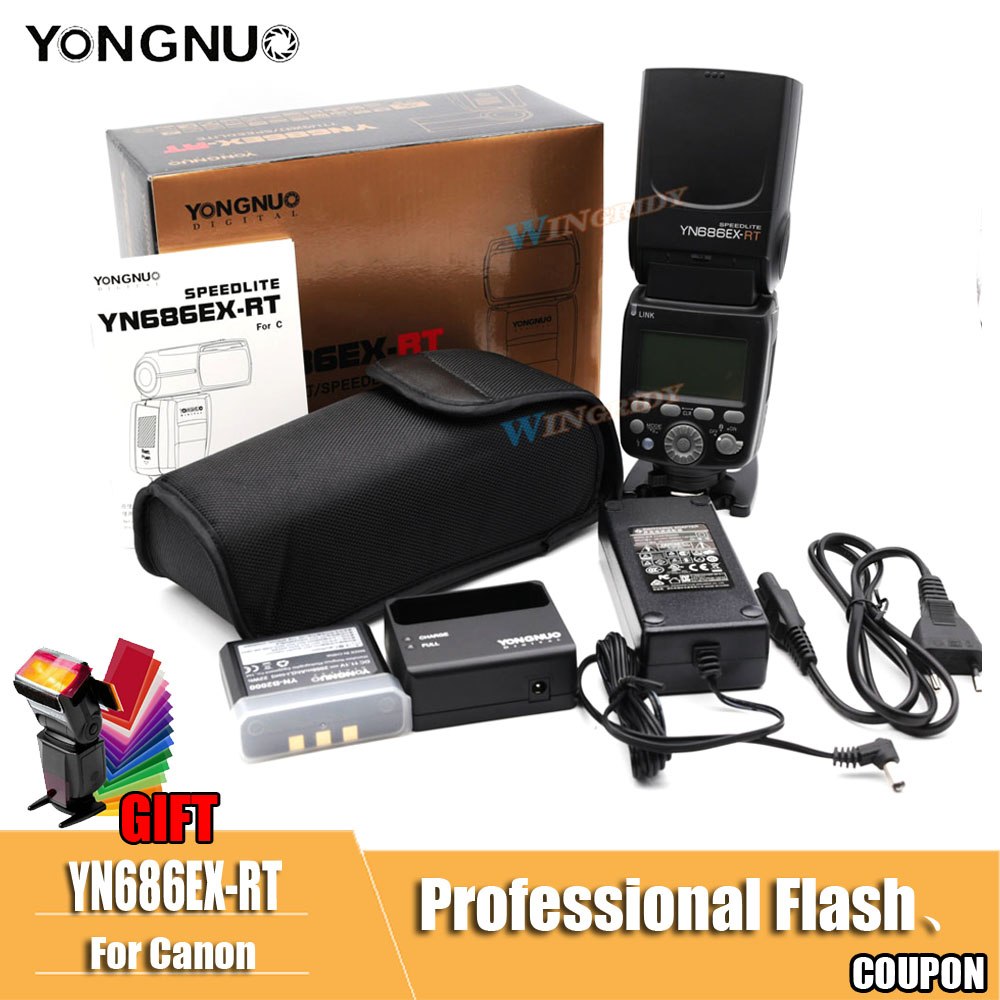 YONGNUO YN686EX-RT ETTL Speedlite Flash 2.4G Wireless HSS 1/8000s Master Flash Speedlite with Lithium battery for Canon C