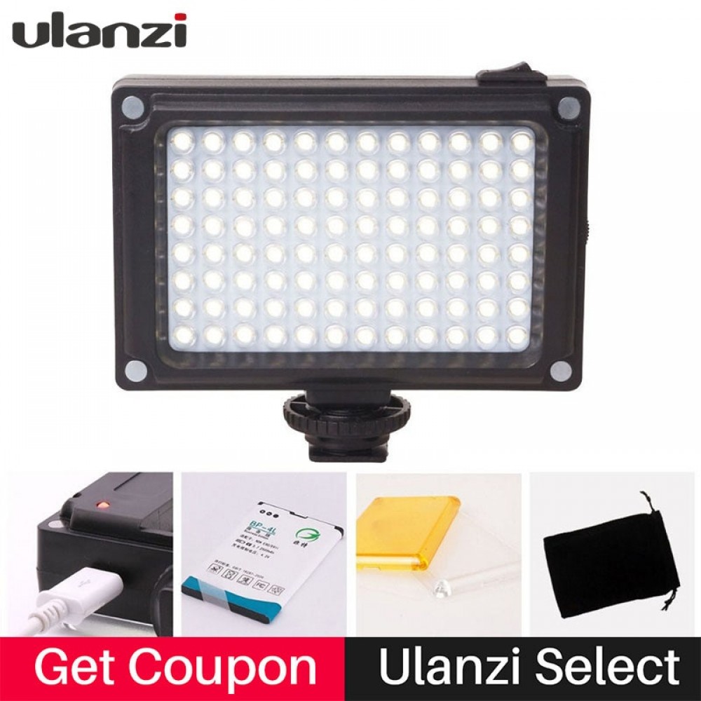 Ulanzi LED Photo Video Light on Camera w Hot shoe mount for Canon Nikon on Camera Camcordersx LiveStream Filmmakers Videomakers