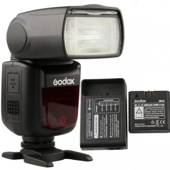 Camera Flash Light Speedlite Li-ion Fast Recycling Kit Hi-speed SYNC V850 II
