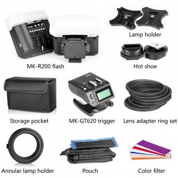 Meike MK MT24 Macro Twin Lite 5500K Flash for Nikon D3400 D5300 D7200 D750 D5600 D3200 D7100 D3300 D7200 D850 as R1C1