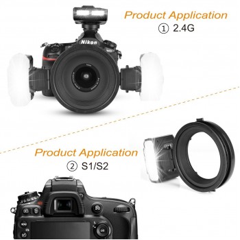 Meike MK MT24 Macro Twin Lite 5500K Flash for Nikon D3400 D5300 D7200 D750 D5600 D3200 D7100 D3300 D7200 D850 as R1C1