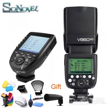 Godox Ving V860II V860II-C 2.4G HSS 1/8000 Li-ion Battery TTL Camera Flash + Wireless Transmitter Xpro-C for Canon 850D 200D 5Ds