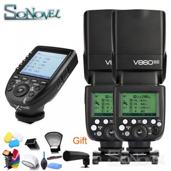 Godox Ving V860II V860II-C 2.4G HSS 1/8000 Li-ion Battery TTL Camera Flash + Wireless Transmitter Xpro-C for Canon 850D 200D 5Ds