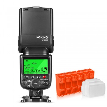 Voking VK800 I TTL External Camera Flash Slave Speelite for Nikon Digital SLR Cameras+GIFT