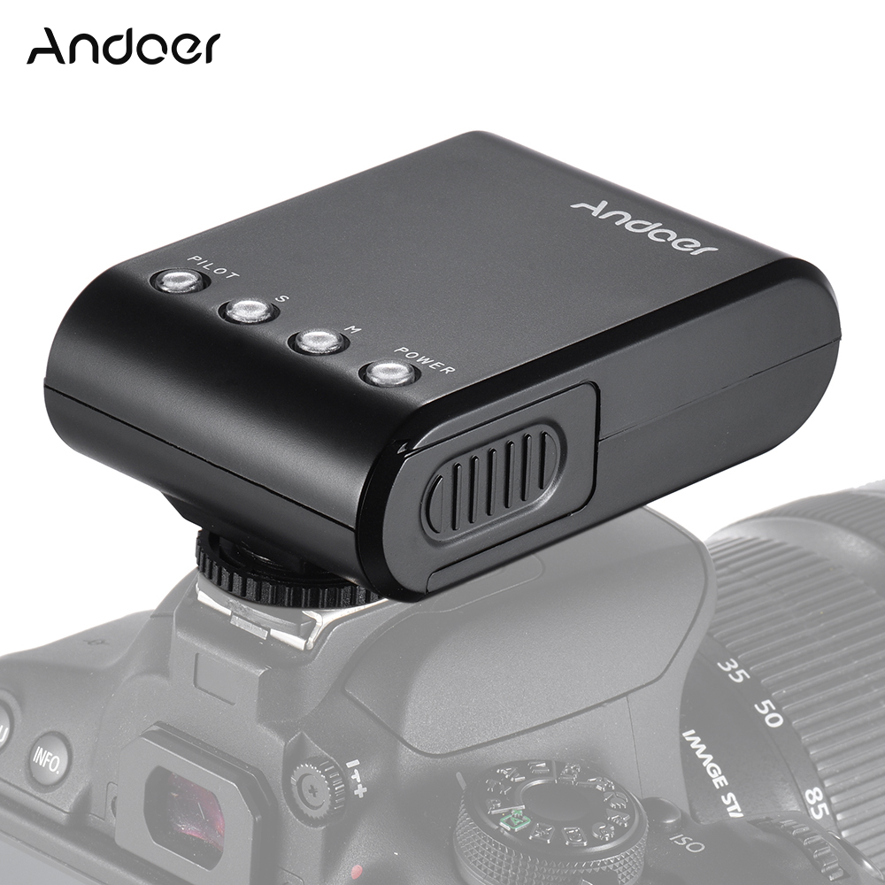 Andoer WS-25 Mini Digital Slave Flash Speedlite On-Camera Flash w/ Universal Hot Shoe GN18 for Canon Nikon Pentax Sony