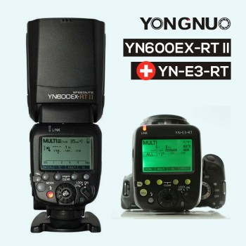 Ulanzi Updated YONGNUO YN600EX-RT II Auto TTL HSS Flash Speedlite +YN-E3-RT Controller for Canon 5D3 5D2 7D Mark II 6D 70D 60D