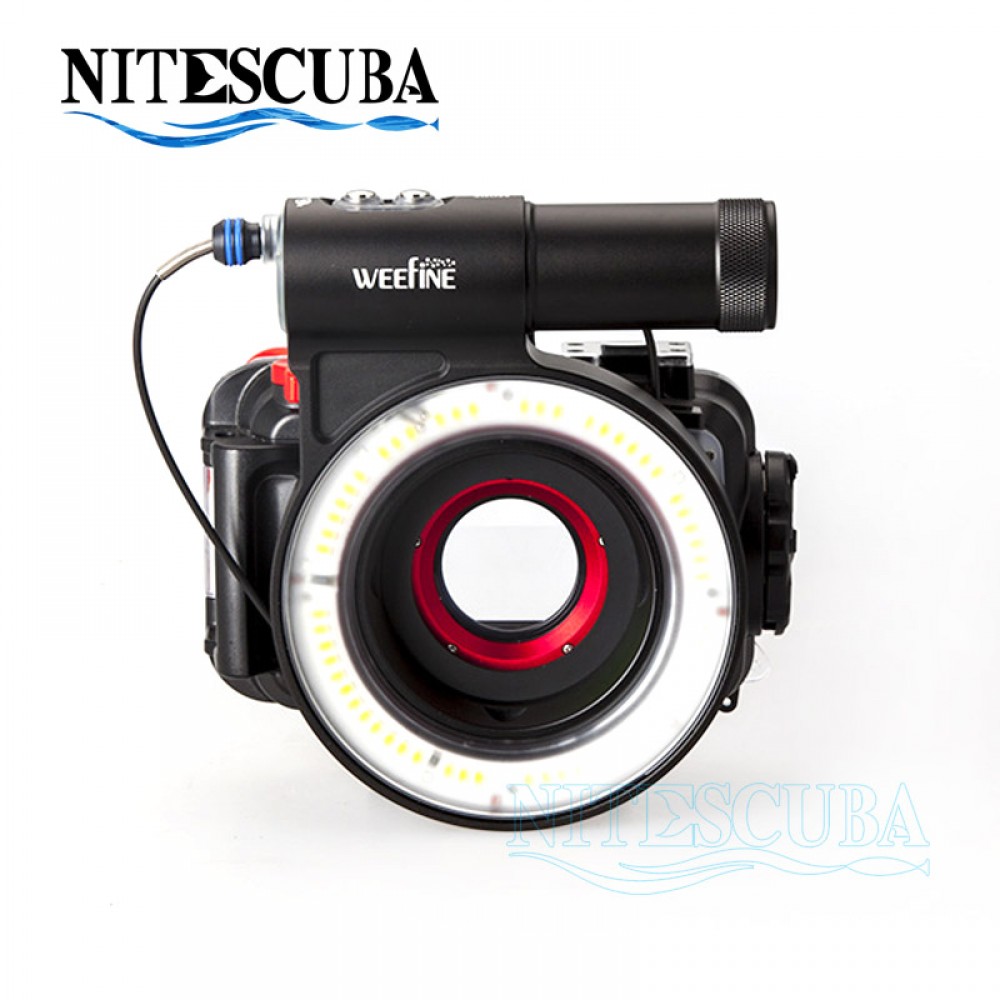 NiteScuba Diving video Weefine ring light for tg5 RX100 Canon Nikon Camera Housing for macro shooting Underwater photography M67