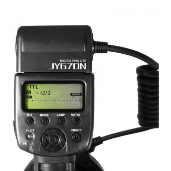 Viltrox JY-670N Camera Macro Close-Up TTL Ring Flash Speedlite for Nikon D3200 D3300 D5200 D5500 D7200 D800 D700 D90 DSLR