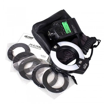 Viltrox JY-670N Camera Macro Close-Up TTL Ring Flash Speedlite for Nikon D3200 D3300 D5200 D5500 D7200 D800 D700 D90 DSLR