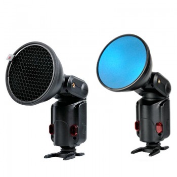 Godox AD-S11 Color Gels Filter Honeycomb Grid +AD-S2 Standard Reflector Soft Diffuser for Witstro AD-360 II AD360II AD180 AD200