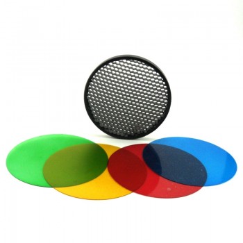 Godox AD-S11 Color Gels Filter Honeycomb Grid +AD-S2 Standard Reflector Soft Diffuser for Witstro AD-360 II AD360II AD180 AD200
