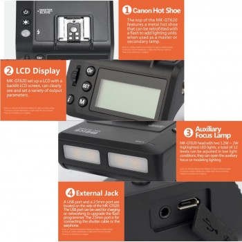 Meike MK-MT24 Macro Speedlight Flash for Canon DSLR Camera 1100D 1200D 70D 60D 760D 750D 700D 650D 600D 550D 500D 450D 350D