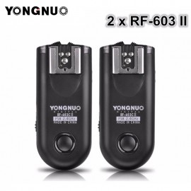 YONGNUO 2pcs RF-603 II Flash Trigger Transceiver Set ,Shutter Release for Canon Nikon Pentax DSLR Camera RF-603 II C1 C3 N1 N3