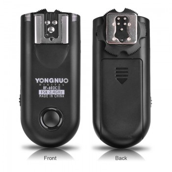 YONGNUO 2pcs RF-603 II Flash Trigger Transceiver Set ,Shutter Release for Canon Nikon Pentax DSLR Camera RF-603 II C1 C3 N1 N3