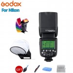 Godox TT685N 2.4G Wireless HSS 1/8000s i-TTL GN60 Speedlite Flash for Nikon for D800 D700 D7100 D7000 D5200 D5000 D810 + Gift