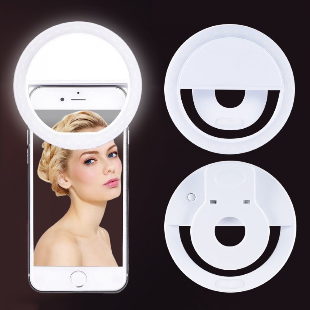 JOYTOP USB charge LED Selfie Ring Light for iPhone Supplementary Lighting Night Darkness Selfie Enhancing for iPhone smartphone
