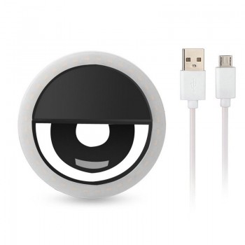 JOYTOP USB charge LED Selfie Ring Light for iPhone Supplementary Lighting Night Darkness Selfie Enhancing for iPhone smartphone