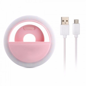 JOYTOP USB charge LED Selfie Ring Light for iPhone Supplementary Lighting Night Darkness Selfie Enhancing for iPhone smartphone