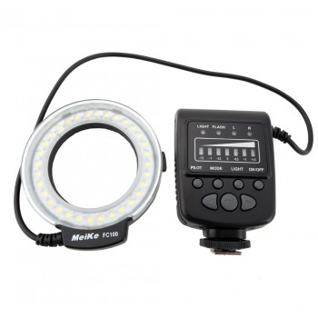 Meike FC100 LED Macro Ring Flash for Nikon D7100 D7000 D5200 D5100 D5000 D3200 D3100 D3000 D800 D600 D300s D200 D90 D80 D60