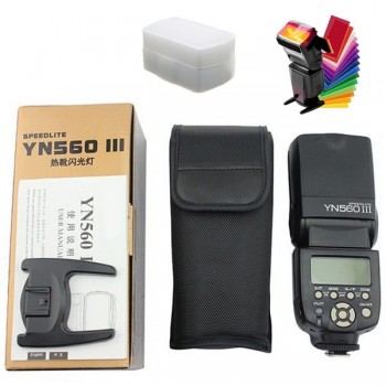YongNuo YN560-III YN560III Flash Speedlite Flashlight for Canon Nikon Pentax Olympus Panasonic DSLR Camera Upgrade Of YN560 II