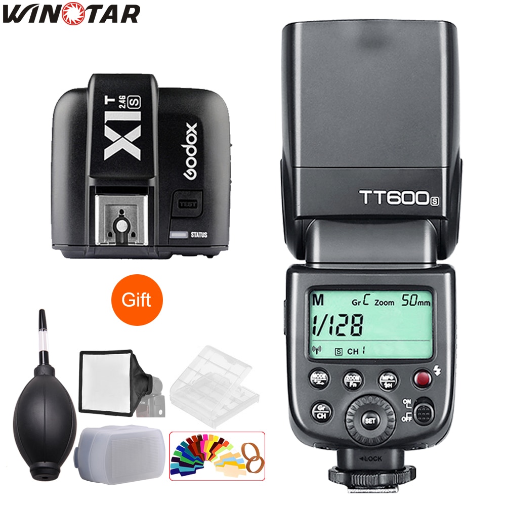 Godox TT600 TT600S 2.4G Wireless Camera Flash Speedlite + X1T-N/C/S/F/O Transmitter for Nikon Canon Sony Fuji Olympus Panasonic