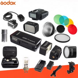 Godox AD200 Kit 200Ws 2.4G TTL Pocket Flash Strobe 1/8000 HSS Cordless Monolight 2900mAh Lithimu Battery and Bare Bulb/Speedlite