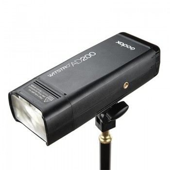 Godox AD200 Kit 200Ws 2.4G TTL Pocket Flash Strobe 1/8000 HSS Cordless Monolight 2900mAh Lithimu Battery and Bare Bulb/Speedlite