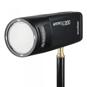 Godox AD200 Kit 200Ws 2.4G TTL Pocket Flash Strobe 1/8000 HSS Cordless Monolight 2900mAh Lithimu Battery and Bare Bulb/Speedlite