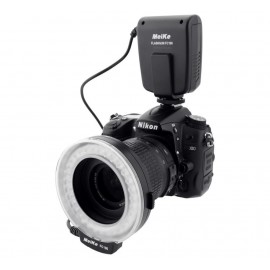Meike FC-100 FC100 Manual LED Macro Ring Flash Light with 7 Adapter Ring for Canon Nikon Olympus Pentax Digital DSLR Camera