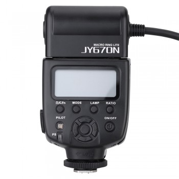 Viltrox JY-670N On-camera i-TTL Macro Close-up Fill-in LED Ring Flash Speedlite Light for D3300 DSLR Camera with Adapter Ring