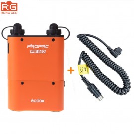 Godox PB960 Dual Output Flash Battery power Pack 4500mAh + Adapter Cable for Canon Nikon Sony Godox Yongnuo Flash Black amp; Orange