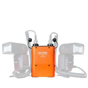 Godox PB960 Dual Output Flash Battery power Pack 4500mAh + Adapter Cable for Canon Nikon Sony Godox Yongnuo Flash Black amp; Orange