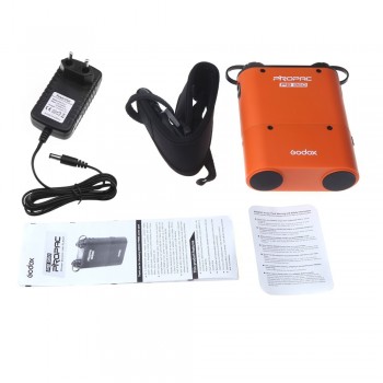 Godox PB960 Dual Output Flash Battery power Pack 4500mAh + Adapter Cable for Canon Nikon Sony Godox Yongnuo Flash Black amp; Orange