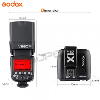 Paypal Accpect, Godox V860II V860II-C E-TTL HSS 1/8000s Li-on Battery Speedlite Flash for Canon Camera+ X1T-C Trigger