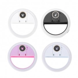 Phone Clip LED Selfie Ring Light Fill In Flash Light Supplement Flashlight Bright Rechargeable LED Selfie Flash 3 Levels