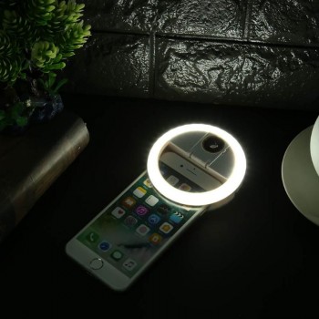 Phone Clip LED Selfie Ring Light Fill In Flash Light Supplement Flashlight Bright Rechargeable LED Selfie Flash 3 Levels