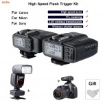 TTL Flash Trigger synchroniser Kit Godox X1C/N/S 2.4G Wireless shutter remote control Hot shoe tripod For Canon Nikon Sony