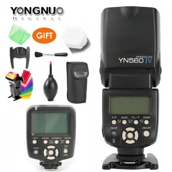 YONGNUO YN560 IV,YN-560 IV Master Radio Flash Speedlite + YN-560TX Controller for Nikon Canon 1000D 6D D3000 D800 D600 D6 Camera