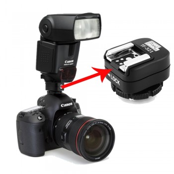PIXEL TF-321  Flash Adapter TTL PC Port Hot Shoe Converter For Canon 5D Mark III 70D 60D 100D 700D 650D 600D 550D 500D 6D 430EX