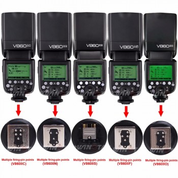Godox Ving V860II V860II-C/N/S E-TTL HSS 1/8000 Without VB18 Battery Speedlite Flash for Canon Nikon Sony DSLR