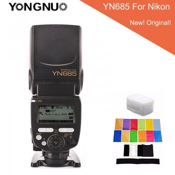 Yongnuo YN685 YN-685 GN60 2.4G i-TTL HSS Wireless Speedlight Flash with Radio Slave For Nikon D5/D4S/DF/D3X DSLR Cameras+gifts
