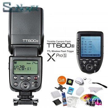 Godox TT600S GN60 HSS 1/8000s Camera Flash Speedlite + 2.4G Wireless X System Xpro-S Transmitter For Sony A6500 A3500 A7RIII A7S
