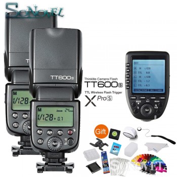 Godox TT600S GN60 HSS 1/8000s Camera Flash Speedlite + 2.4G Wireless X System Xpro-S Transmitter For Sony A6500 A3500 A7RIII A7S