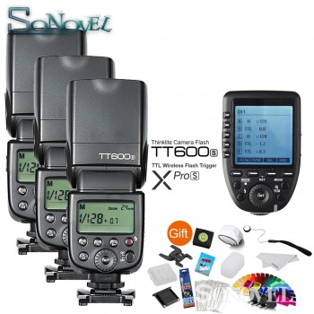 Godox TT600S GN60 HSS 1/8000s Camera Flash Speedlite + 2.4G Wireless X System Xpro-S Transmitter For Sony A6500 A3500 A7RIII A7S