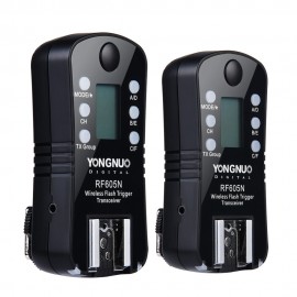 1 Pair PYONGNUO Original RF-605N RF-605 RF605 Wireless Flash Trigger with LCD For Nik D7100 D7000 D5200 D5100 D5000 D3200 D3100