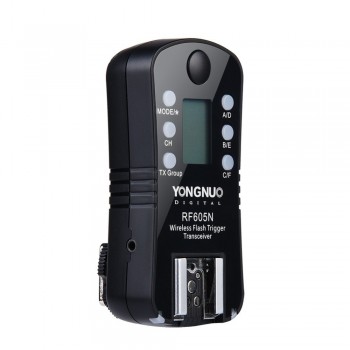 1 Pair PYONGNUO Original RF-605N RF-605 RF605 Wireless Flash Trigger with LCD For Nik D7100 D7000 D5200 D5100 D5000 D3200 D3100