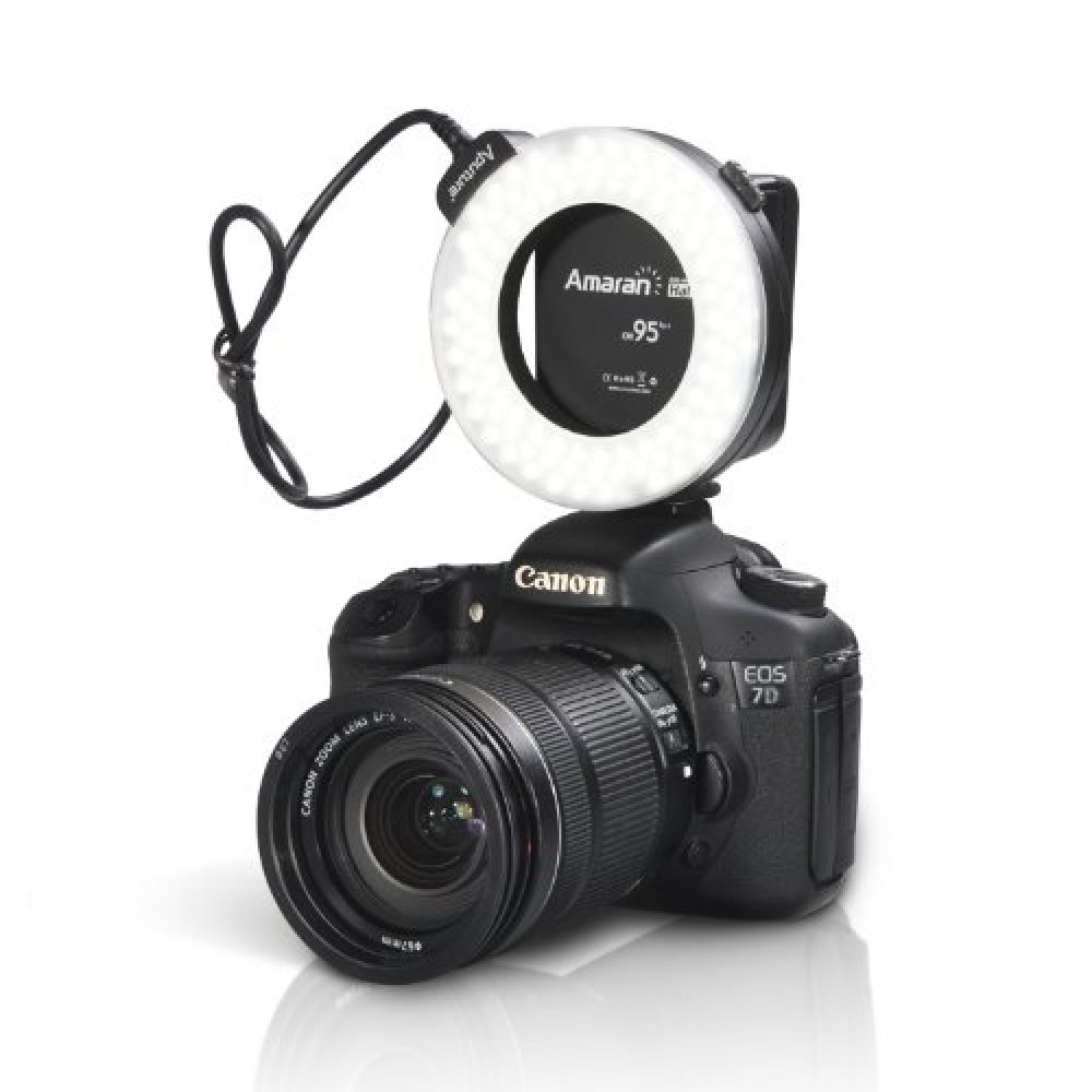 Aputure HC100 LED Ring Flash Light For Canon Camera DLSR Cameras 5D MARK II III 650D 550D 700D 7D 5D2 60D